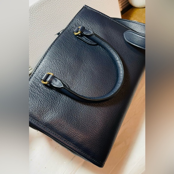 Coach  Navy Blue Leather Handbag - Picture 5 of 7
